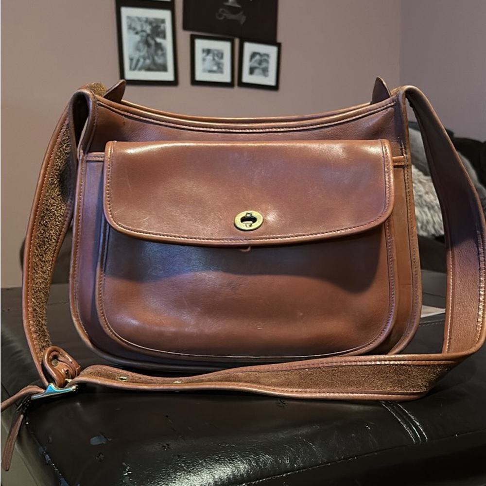 Vintage Authentic Coach Taft Bag 9980 British Tan